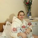 Agnė Rapalavičienė Šilutės ligoninėje pagimdė tris mergaites