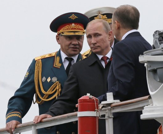„Reuters“/„Scanpix“ nuotr./Rusijos prezidentas Vladimiras Putinas Sevastopolyje