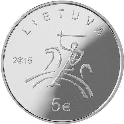 Lietuvos banko nuotr./Moneta literatūrai (aversas)