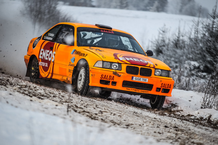„Flameris racing-Eneos“ komandos nuotr./Karolio Raišio treniruotės prieš „Halls Winter Rally“